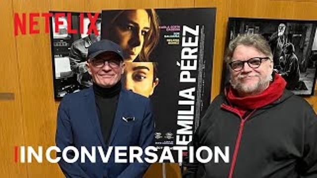 Guillermo del Toro & Jacques Audiard discuss Emilia Pérez thumbnail