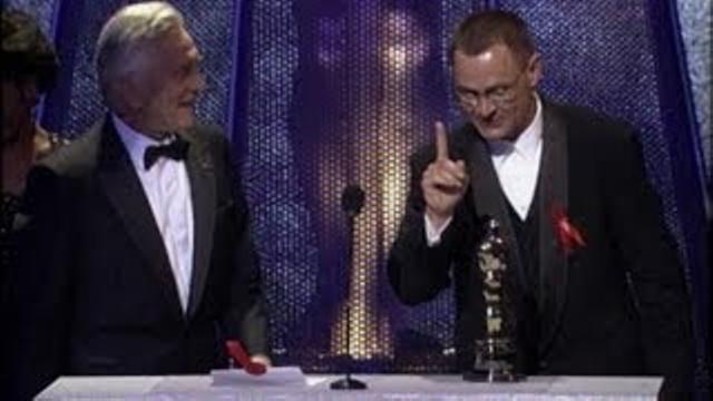 Janusz Kaminski winning the Oscar® for Cinematography for "Schindler's List" thumbnail