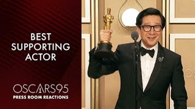 Best Supporting Actor Ke Huy Quan | Oscars95 Press Room Speech thumbnail