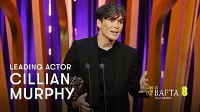 Cillian Murphy collects his Leading Actor BAFTA for Oppenheimer | EE BAFTA Film Awards 2024 thumbnail