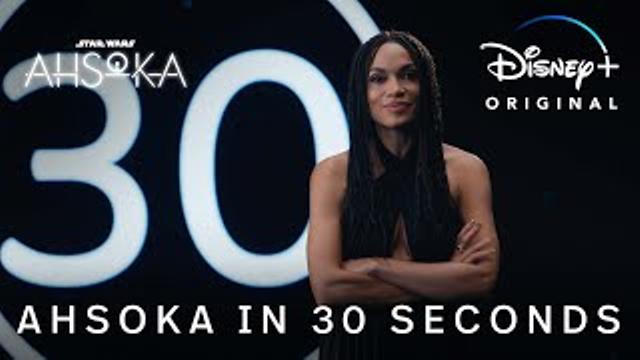 Rosario Dawson's Ahsoka in 30 Seconds thumbnail