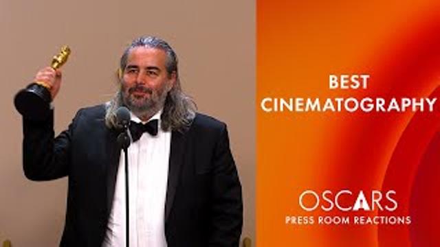 Best Cinematography | 'Oppenheimer' | Hoyte van Hoytema | Oscars 2024 Press Room Speech thumbnail