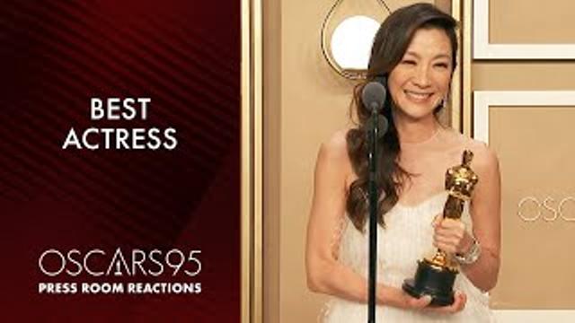 Best Actress Michelle Yeoh | Oscars95 Press Room Speech thumbnail