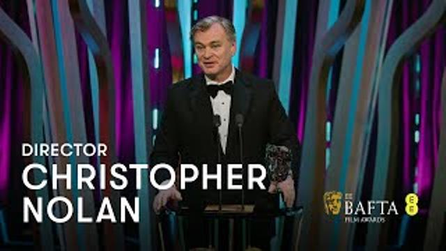 Christopher Nolan wins Director for Oppenheimer | EE BAFTA Film Awards 2024 thumbnail