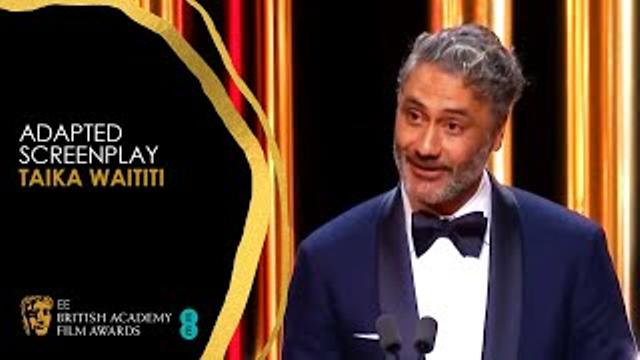 Taika Waititi's Hilarious Acceptance Speech for Jojo Rabbit's Adapted Screenplay Win | EE BAFTA Film thumbnail